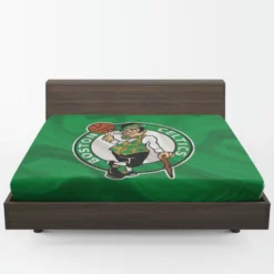 Boston Celtics Powerful NBA Basketball Club Logo Fitted Sheet 1
