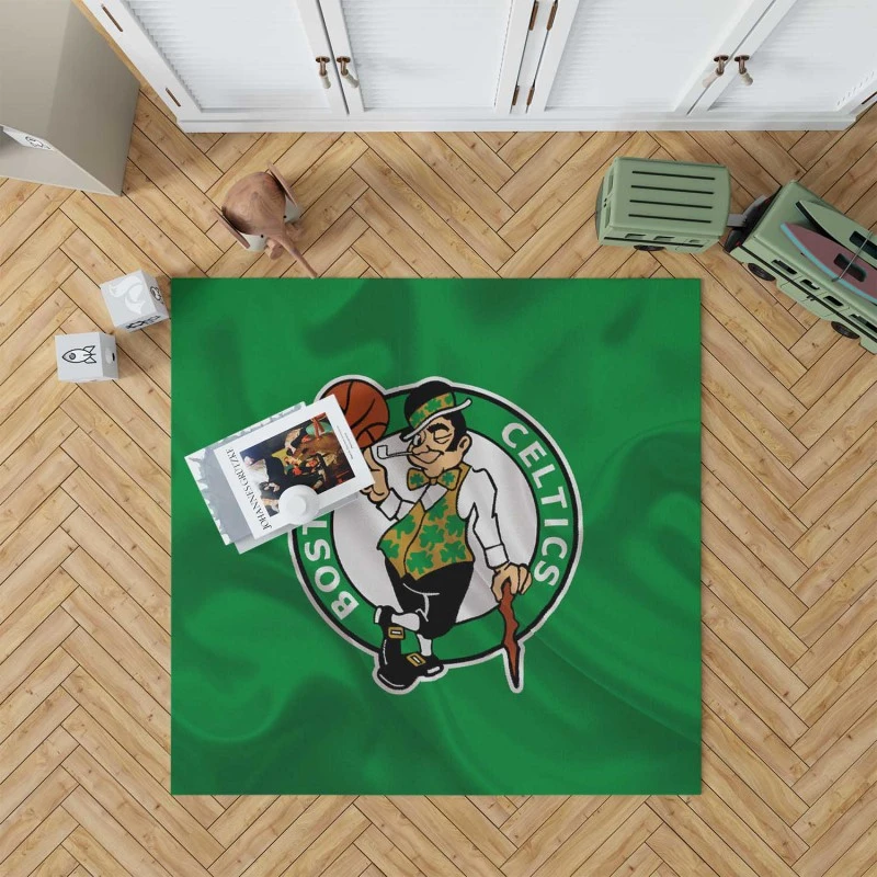 Boston Celtics Powerful NBA Basketball Club Logo Rug