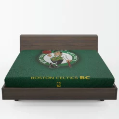 Boston Celtics Strong Basketball Club Logo Fitted Sheet 1