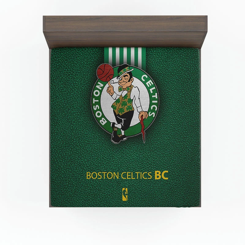 Boston Celtics Strong Basketball Club Logo Fitted Sheet
