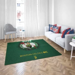 Boston Celtics Strong Basketball Club Logo Rug 2