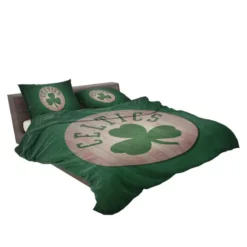 Boston Celtics Wood Design NBA Basketball Club Logo Bedding Set 2