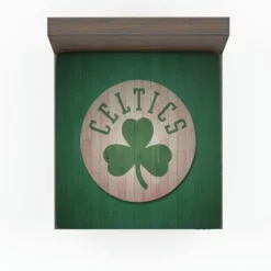 Boston Celtics Wood Design NBA Basketball Club Logo Fitted Sheet