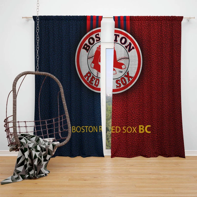 Boston Red Sox Popular MLB Club Window Curtain