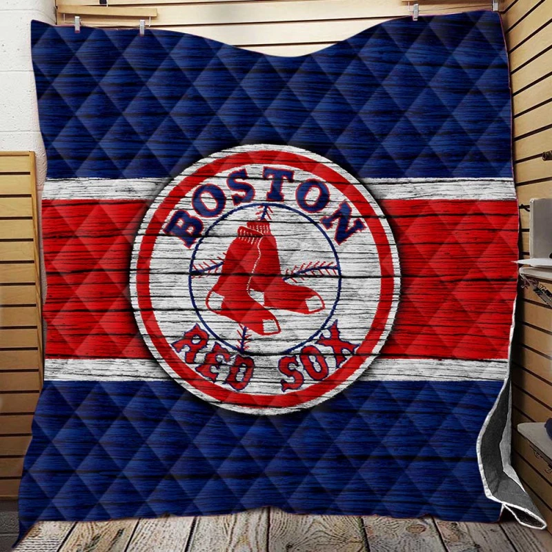 Boston Red Sox Professional MLB Baseball Team Quilt Blanket