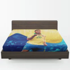 Brazil Football Player Roberto Firmino Fitted Sheet 1