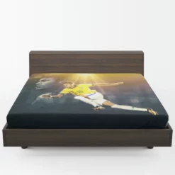 Brazilian Football Player Neymar Jr Fitted Sheet 1