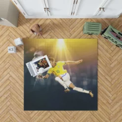 Brazilian Football Player Neymar Jr Rug