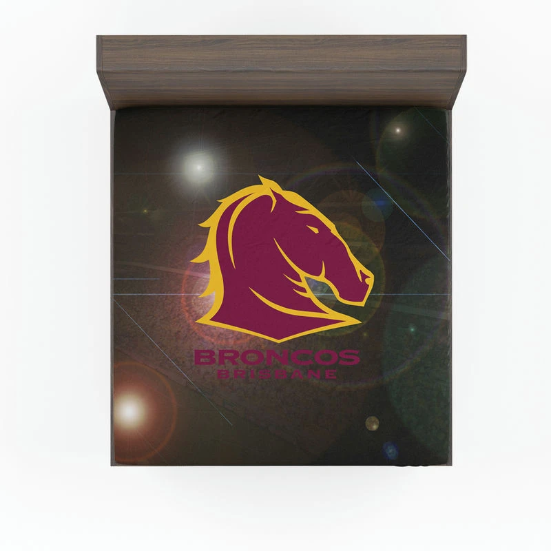 Brisbane Broncos Popular NRL Rugby Team Fitted Sheet