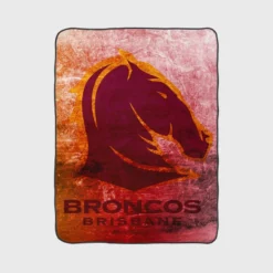 Brisbane Broncos Professional NRL Rugby Team Fleece Blanket 1