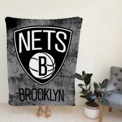 Brooklyn Nets NBA Popular Basketball Club Fleece Blanket