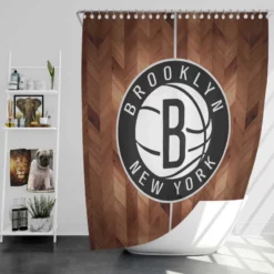 Brooklyn Nets Professional NBA Club Shower Curtain