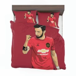 Bruno Fernandes Manchester United Football Player Bedding Set 1