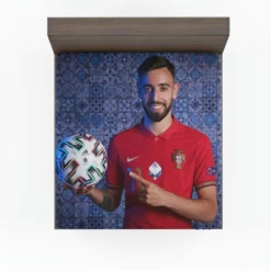 Bruno Fernandes Portuguese Football Player Fitted Sheet