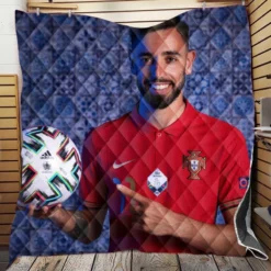 Bruno Fernandes Portuguese Football Player Quilt Blanket