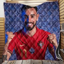Bruno Fernandes Professional Football Player Quilt Blanket