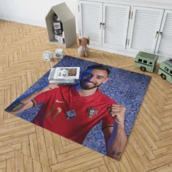 Bruno Fernandes Professional Football Player Rug 1