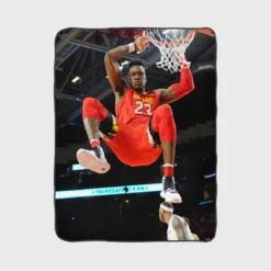 Bruno Fernando Professional NBA Basketball Player Fleece Blanket 1