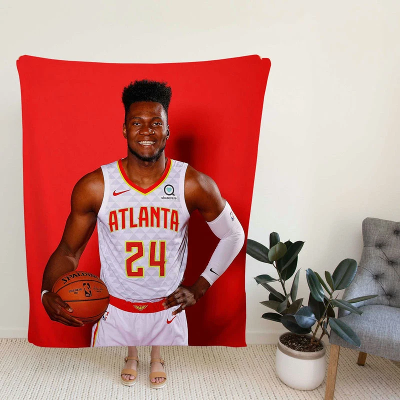 Bruno Fernando Top Ranked NBA Basketball Player Fleece Blanket