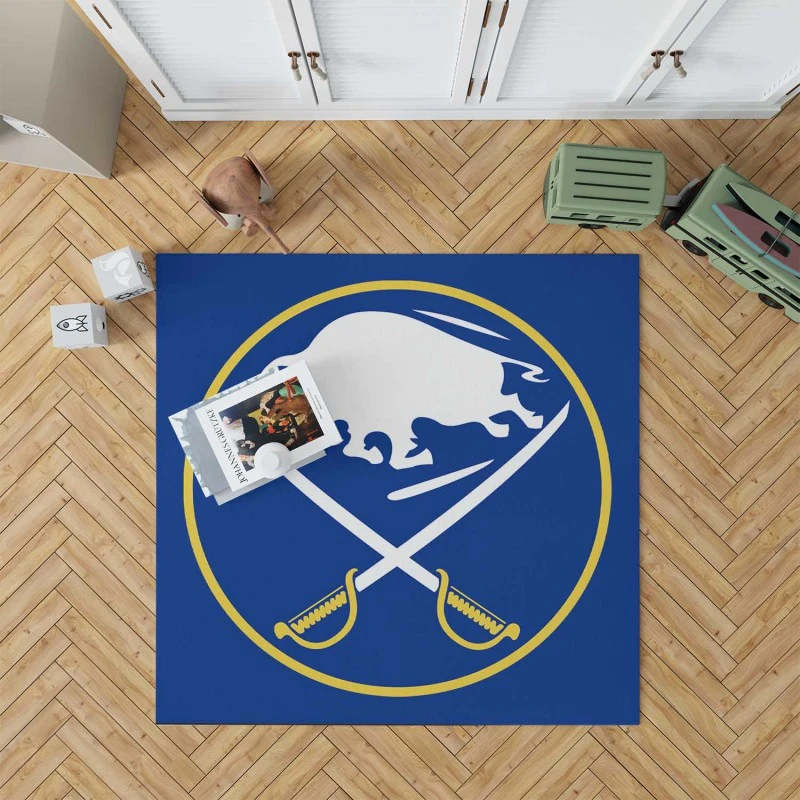 Buffalo Sabres Professional NHL Ice Hockey Team Rug