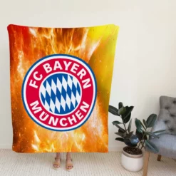 Bundesliga Football Club FC Bayern Munich Fleece Blanket