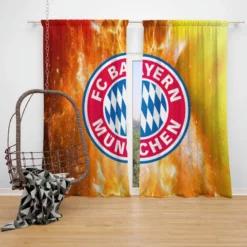 Bundesliga Football Club FC Bayern Munich Window Curtain