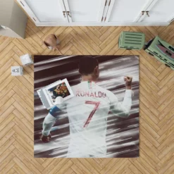 CR7 Portugal Soccer Star Rug