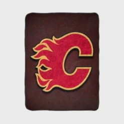 Calgary Flames Classic NHL Hockey Team Fleece Blanket 1