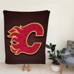 Calgary Flames Classic NHL Hockey Team Fleece Blanket