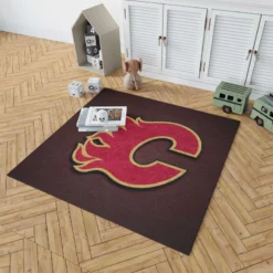 Calgary Flames Classic NHL Hockey Team Rug 1