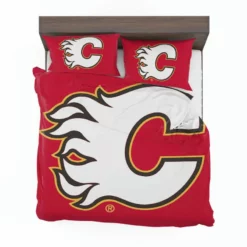 Calgary Flames Professional NHL Hockey Team Bedding Set 1