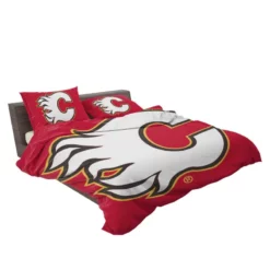 Calgary Flames Professional NHL Hockey Team Bedding Set 2