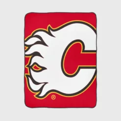 Calgary Flames Professional NHL Hockey Team Fleece Blanket 1