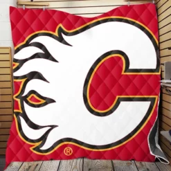 Calgary Flames Professional NHL Hockey Team Quilt Blanket