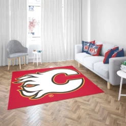 Calgary Flames Professional NHL Hockey Team Rug 2