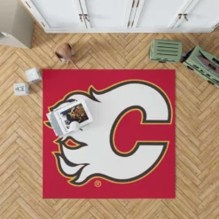 Calgary Flames Professional NHL Hockey Team Rug