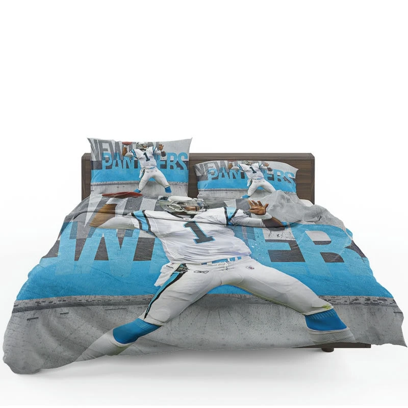 Cam Newton Successful Quarterback NFL Player Bedding Set