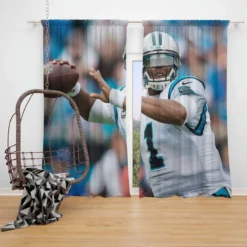 Cam Newton Top Ranked NFL Player Window Curtain