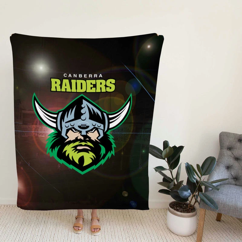 Canberra Raiders Classic NRL Rugby Football Club Fleece Blanket