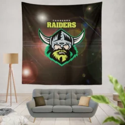Canberra Raiders Classic NRL Rugby Football Club Tapestry