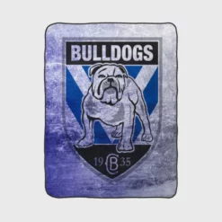 Canterbury Bankstown Bulldogs Excellent NRL Rugby Club Fleece Blanket 1