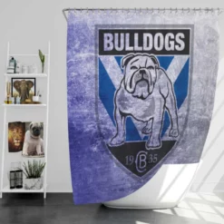 Canterbury Bankstown Bulldogs Excellent NRL Rugby Club Shower Curtain