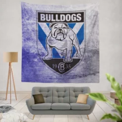 Canterbury Bankstown Bulldogs Excellent NRL Rugby Club Tapestry