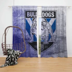 Canterbury Bankstown Bulldogs Excellent NRL Rugby Club Window Curtain