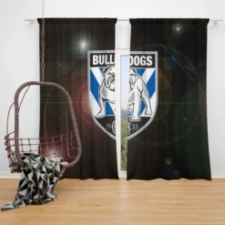 Canterbury Bankstown Bulldogs Professional Rugby Club Window Curtain