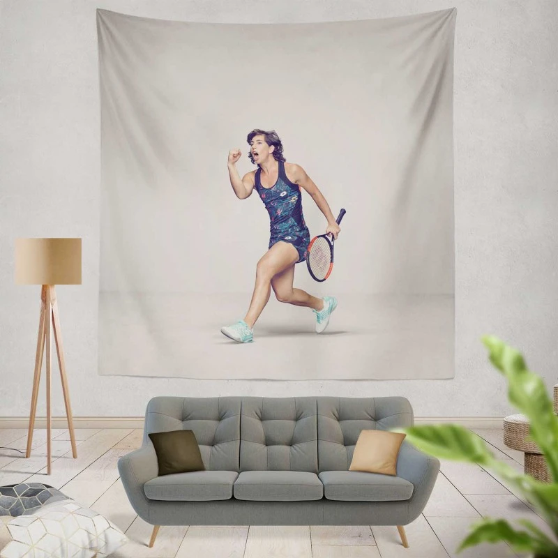 Carla Suarez Navarro Exellent Spanish Tennis Player Tapestry