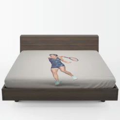 Carla Suarez Navarro Populer Spanish Tennis Player Fitted Sheet 1