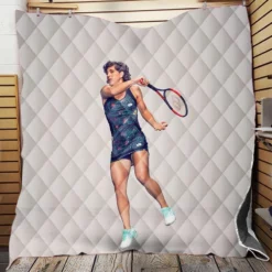 Carla Suarez Navarro Populer Spanish Tennis Player Quilt Blanket