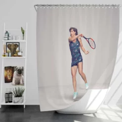 Carla Suarez Navarro Populer Spanish Tennis Player Shower Curtain