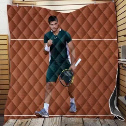 Carlos Alcaraz Exellent ATP Tennis Player Quilt Blanket
